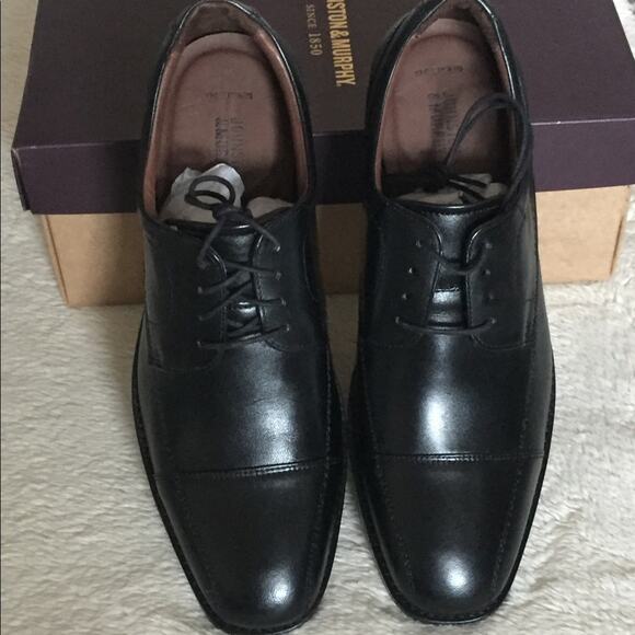 Johnston & Murphy Bartlett Cap-Toe Lace-Up Oxfords-10.5M - Picture 1 of 4